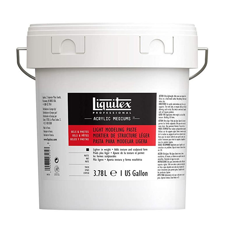 Mortier de structure léger Liquitex 3,78L pour atelier de peinture