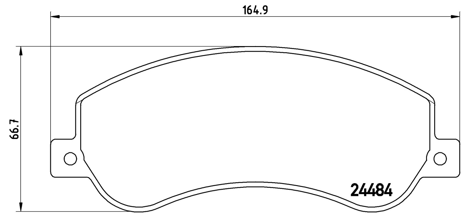 Bremsbelagsatz, Scheibenbremse P 85 115 BREMBO für VW AMAROK - Bild 4