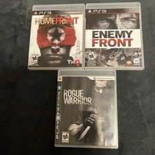 Rogue Warrior + Homefront + Enemy Front, Sony PlayStation 3 PS3 all CIB w/manual