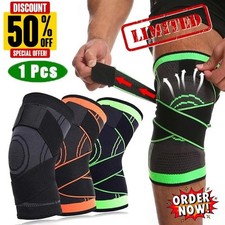 Knee Sleeve Compression Brace Support For Sport Joint Pain Arthritis Relief