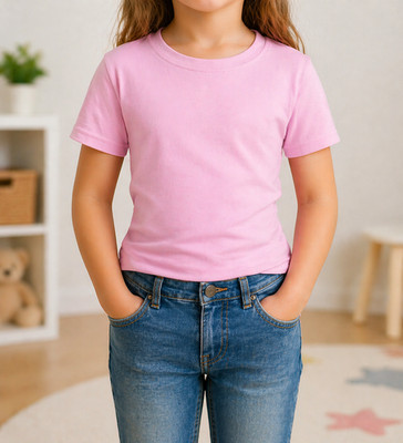 Fruit of the Loom MädchenT-Shirt hellrosa, Größen 104, 152, 164, tailliert