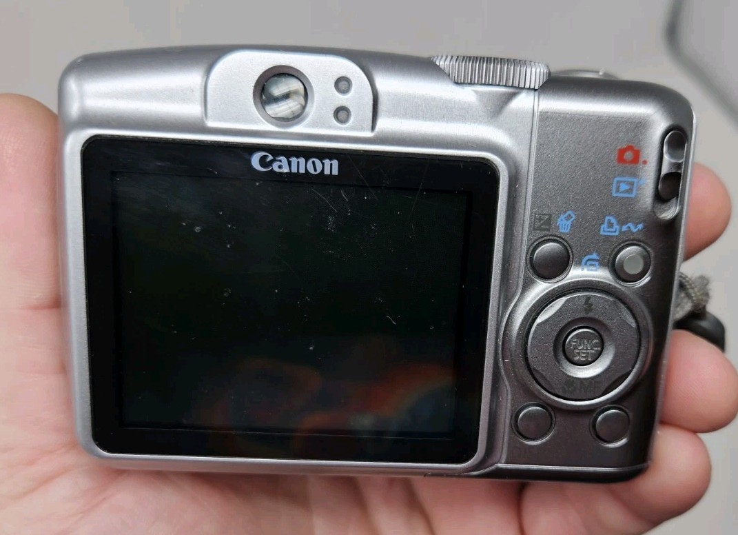 Canon PowerShot A720 IS 8MP Digital Camera w/ Box Change Battery