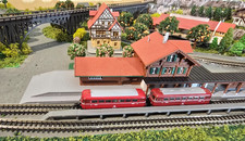 Z Scale Marklin Mini Club #8816 & 8817 Powered Railbus & Trailer Set/LN/Box