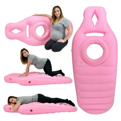 Inflatable Pregnancy Pillow Full Body Maternity Airbed for Tummy Sleeping Suppor