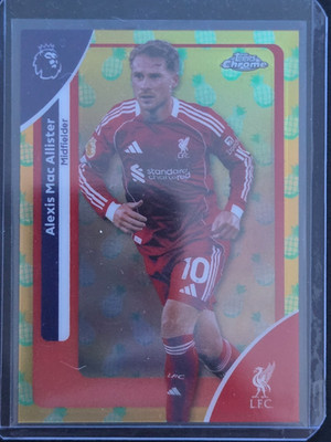 Alexis Mac Allister Liverpool Pineapple Blast Topps 2026 Chrome