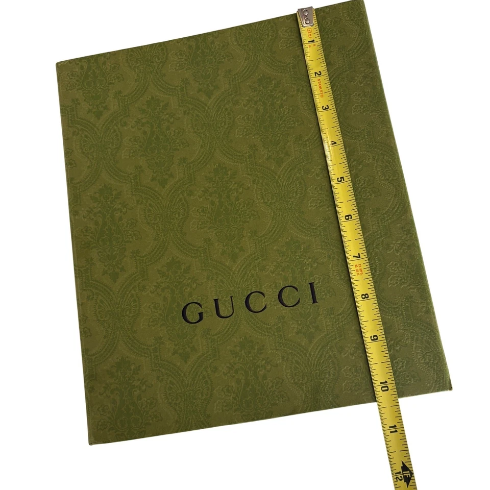 GUCCI Green Damask Logo Gift Box Storage Packaging Empty - Image 4 of 4