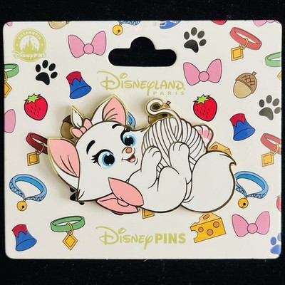 DLP Cutie Baby Marie Yarn Big Head Kitten Naive Aristocats Paris Disney Pin 2025