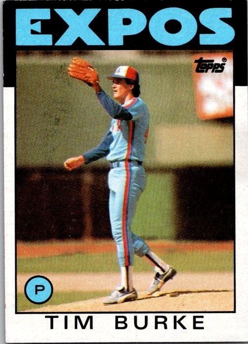 Tim Burke - 1986 Topps - # 258 - Expos