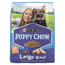 Purina Puppy Chow Dry Dog Food Large Breeds High Protein Growth W/ Chicken 30 lb 1.21 per pound