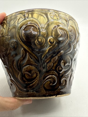 Robinson Ransbottom Pottery #1420 Jardiniere Original Signed 6 Inch Roseville OH - Picture 9 of 18