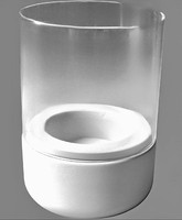 Blomus Windlicht Calma Bht 10X14X10 Cm Transparent Teelichthalter Windlichtglas
