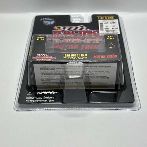 Racing Champions Mint Motor Trend 1996 Dodge Ram - Black NEW + FAST SHIPPING - Picture 5 of 9