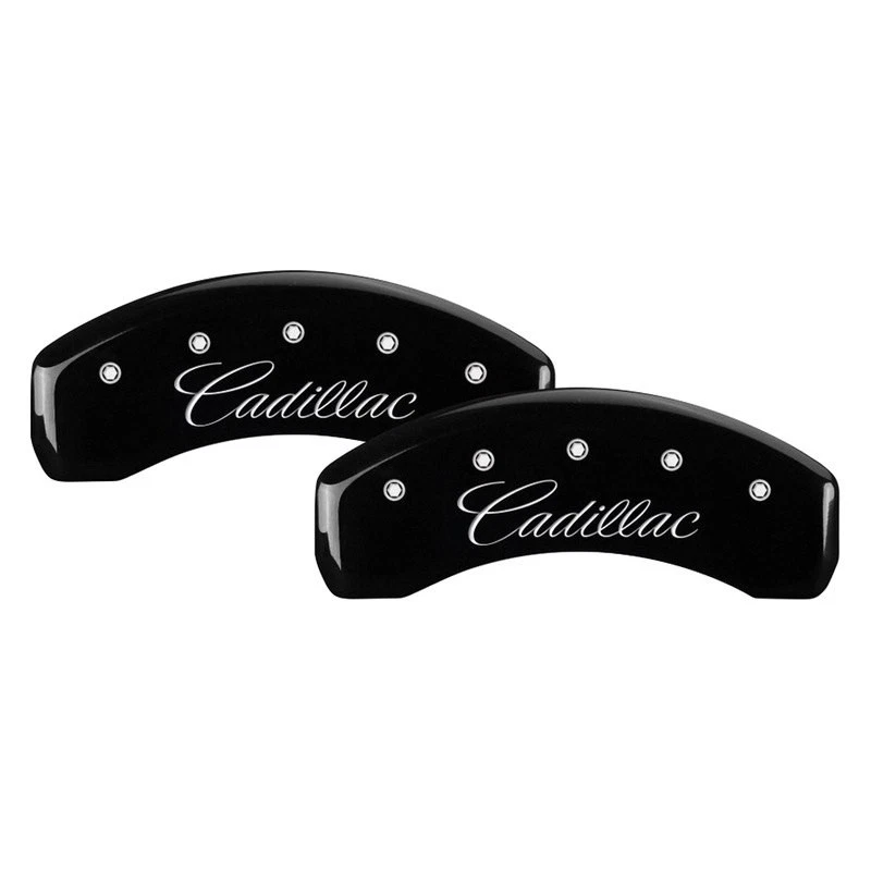 For Cadillac ELR 14 Caliper Covers Gloss Black Caliper Covers w Cadillac Cursive — 第 2/2 张图片