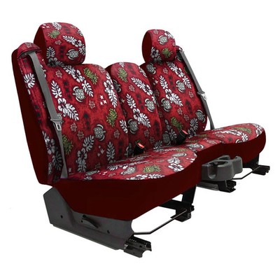 For Ford E-350 Club Wagon 02-05 Hawaiian  2nd Row Turtle Beach Red Custom Seat