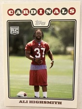 2008 Ali Highsmith Topps Rookie Card #418. rookie card picture