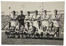 Cagliari Calcio 69/70 Foto Squadra Autografi Originali Gigi Riva Scudetto Footba