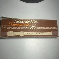 Hohner Blockfl te C-Sopran Solist Nr.9522 Maple Wood Konzert Germany Vintage