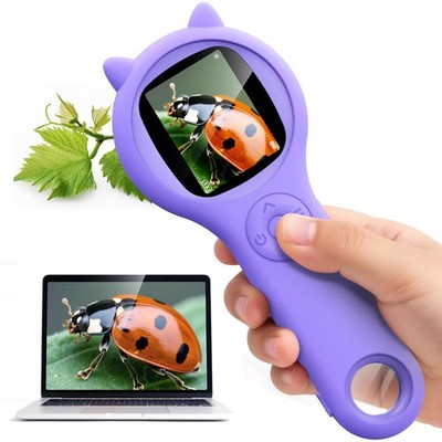 Microscope for Kids - Electronic Handheld Magnifying Glass for Children-