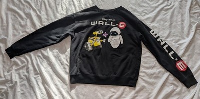 Disney Pixar Wall-E And Eve Crew Neck Sweatshirt Size Medium