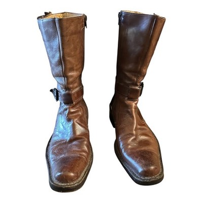 Pawelk\'s Boots Mens Size 10 Brown Tan Leather Chukka Made In Italy Dress Boots Pawelk main image 2