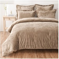 Luxe Distressed Velvet 5pc Comforter Set Queen