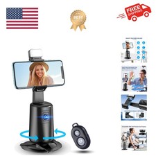 Auto Face Tracking Tripod 360  Rotating Cell Phone Photo and Video Kits Stand...