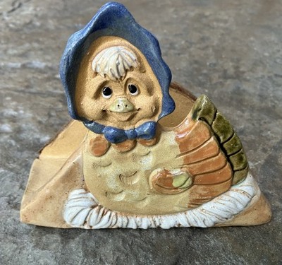 HINDT Chicken Hen Napkin Holder Vintage MCM Retro Pottery Cottage Grandma Core