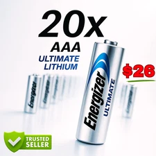 20 AAA Energizer Ultimate Lithium Batteries | Fresh Bulk OEM | 24hr ship!
