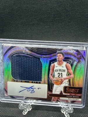 2024-25 Panini Select - Jumbo Rookie Signature Swatches Yves Missi #JRS-MIS /99