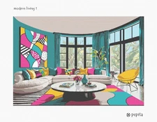 Modern Living 1 Needlepoint Kit or Canvas