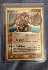 Pokemon TCG Regirock Gold Star Card 91/92 Holo Legend Maker 2006