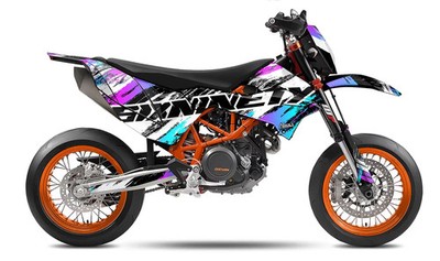 Decal Fits KTM 690 SMC-R - Preach Edition / Blue | Pink / 2012 - 2016