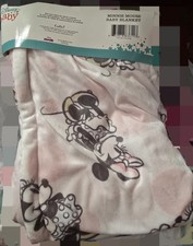 Disney Baby Minnie Mouse Baby Blanket Girl Pink Sherpa