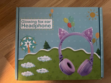 Glowing fox ear Ear Headphones Headset Wired