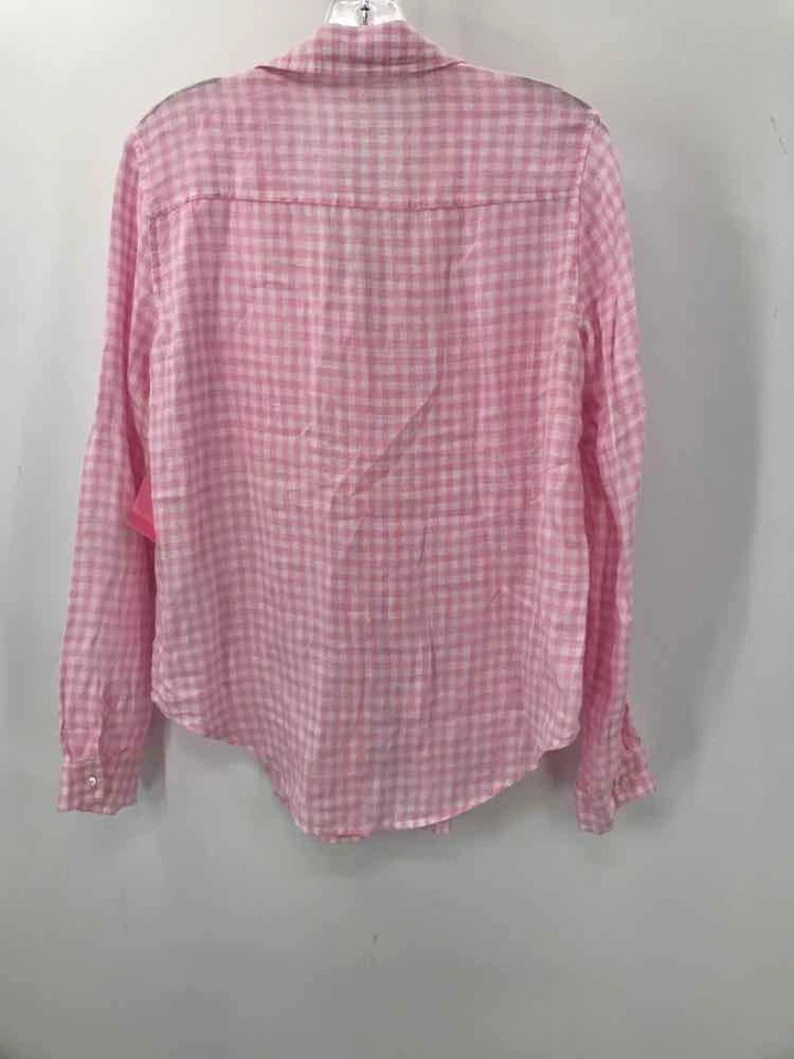 Guinga de lino con botones Lilly Pulitzer rosa talla pequeña de segunda mano Foto 2 de 3