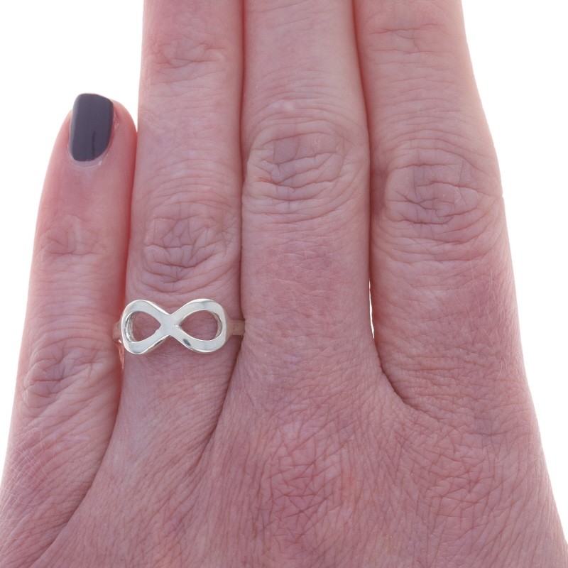 Sterling Silver Infinity Statement Ring - 925 Love - image 2