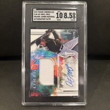 Oneil Cruz 2022 Panini Origins Rookie Patch Auto Jumbo Material /99 SGC 10/8.5