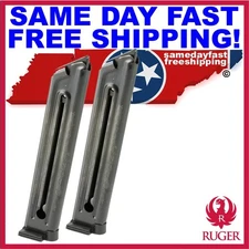 TWO 10 Rd Factory OEM Ruger Mag for Mark II 22LR, 90046 SAME DAY FAST SHIPPING