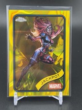 2025 Topps Chrome Marvel Jackpot #81 Yellow Lava Refractor