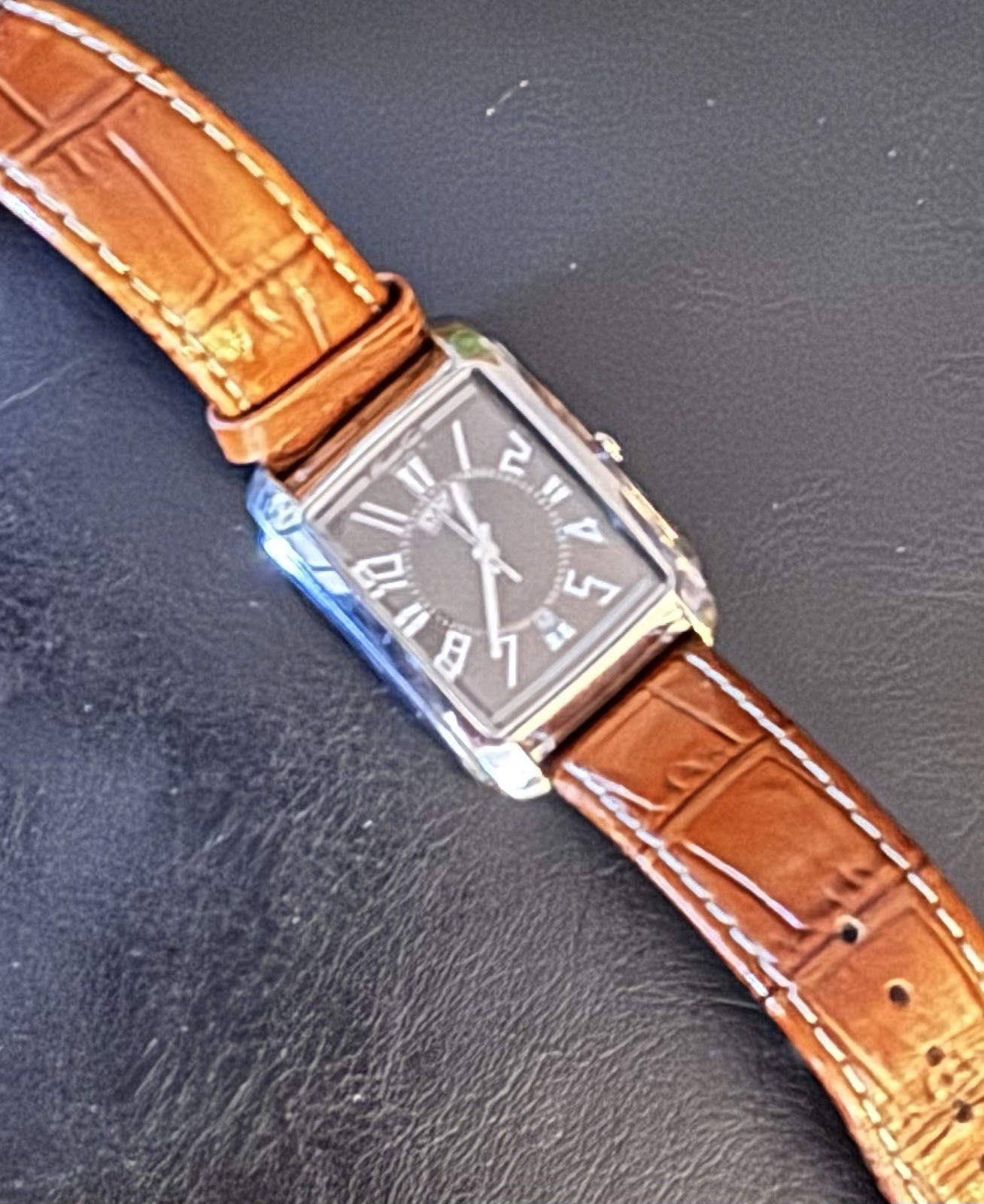 Watch Rectangular Brown KENNETH COLE NEW YORK Dia… - image 7