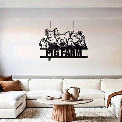 Rustic Style Metal Wall Art Exquisite Home Decoration Farm
