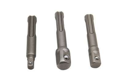 TMAX 3 pc (1/4''&3/8''&1/2'') CR-V SDS Plus Socket Adapter for Screws, Nuts&Driver