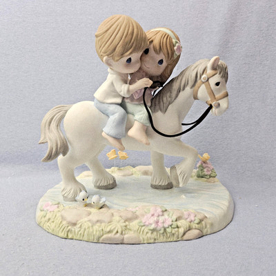 RARE Precious Moments In My Dreams I'm Always With You Horse Love Trail Riding