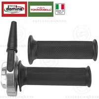 Gasgriff Schnell Tommaselli HF Poliert Aluminium Motorrad Oldtimer + Griffe