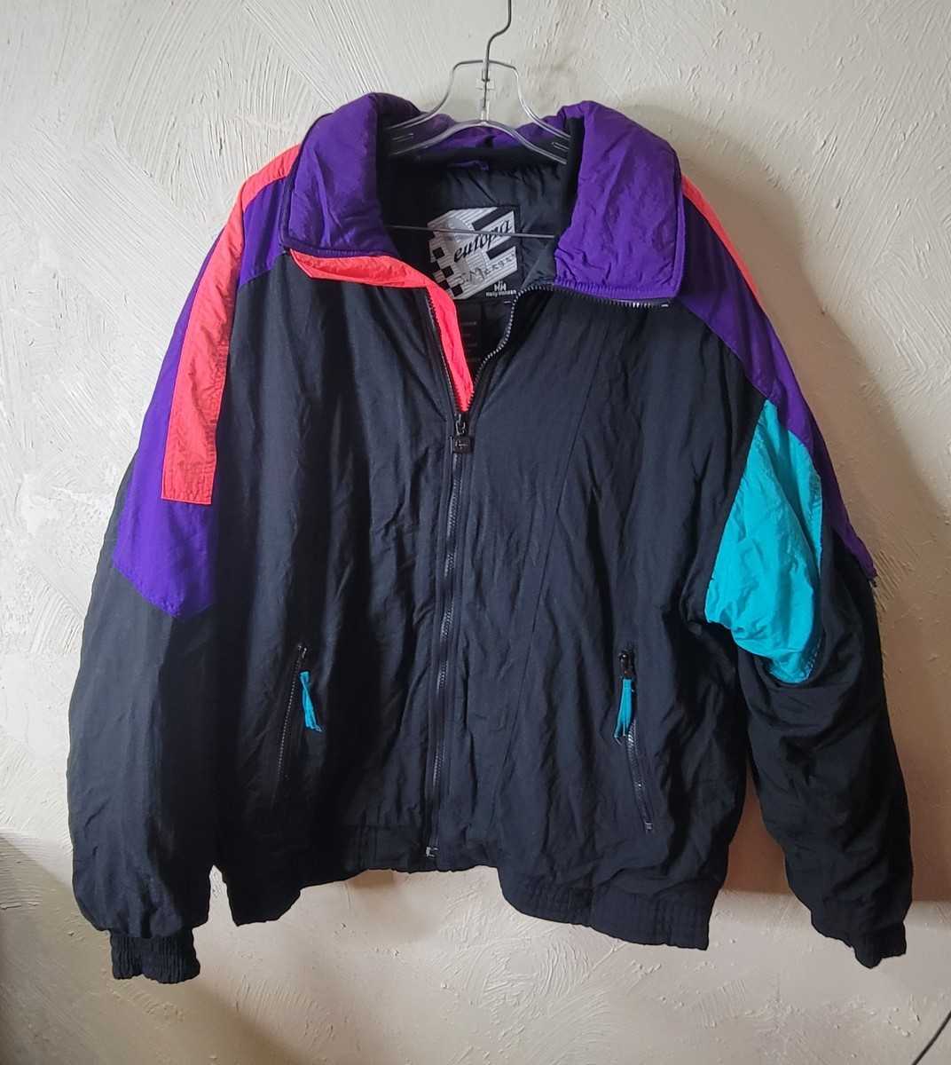 【超希少】Y's for men 1996SS/90s/2/コットンギャバ VTG 90s Europa by Helly Hansen Ski Jacket Mens XL Colorblock Black