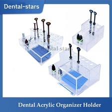 Dental Composite Syringe Acrylic Organizer Holder Resin Applicator Adhesive Rack