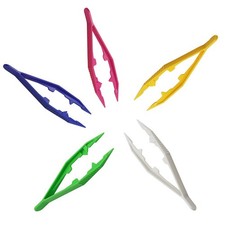 For Craft Bead Handmade Tool Plastic Clip Tweezers for Kids' DIY For Crafts
