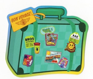 DUTCH BROS COFFEE 'Bon Voyage' Suitcase Sticker May 2025 NEW!