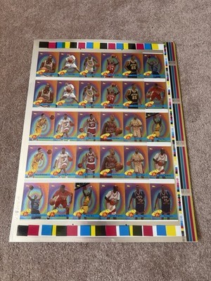 1992 Classic Draft Picks  Dizzy V  Insert Uncut Sheet Juwan Howard Rookie Rare