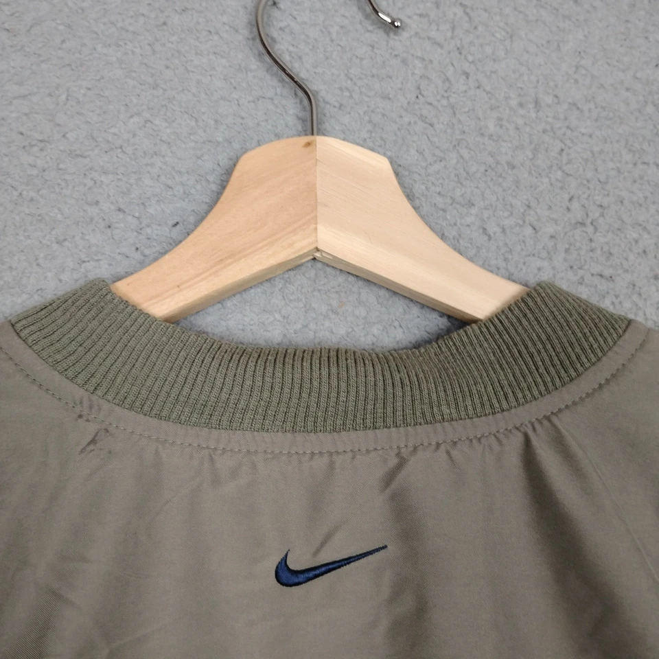 Nike Chaleco de Golf Para Hombres L Pullover Cuello en V Caqui Oliva Acanalado Sin Mangas Camisa de Viento Foto 3 de 4